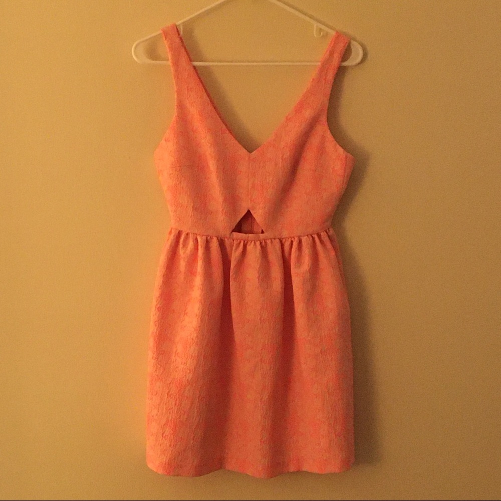 Pink mini dress